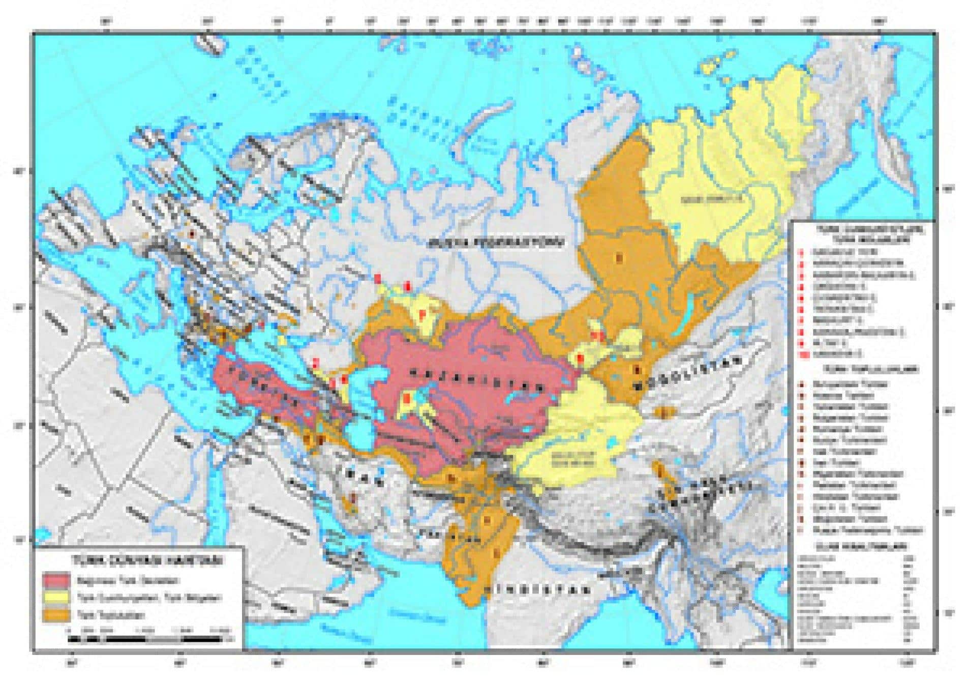 TÜRK DÜNYASI HARİTASI