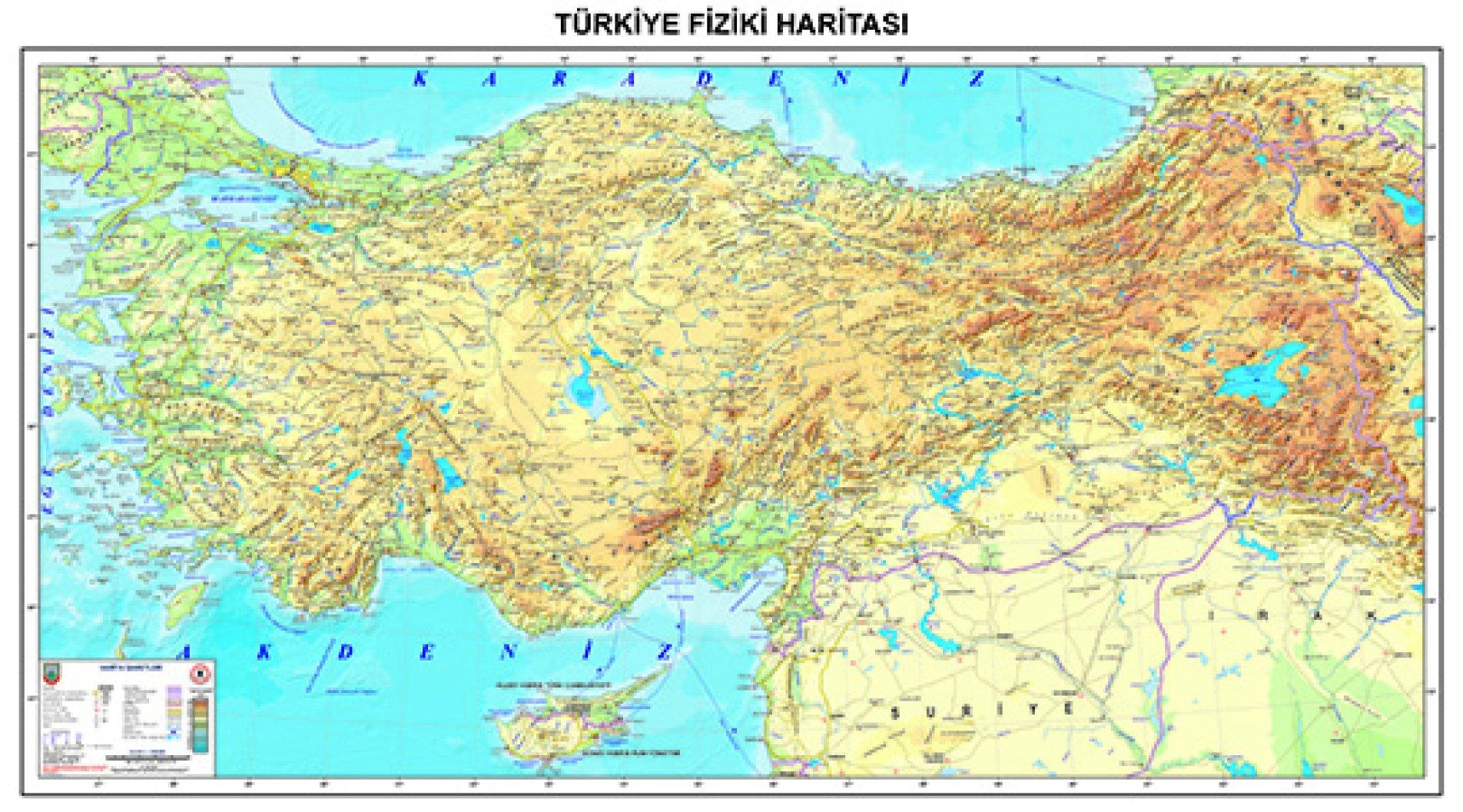 TÜRKİYE FİZİKİ HARİTASI